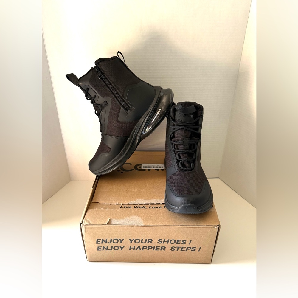 Cennid Waterproof Work Tactical Combat Boots Women's Size 7.5 Black